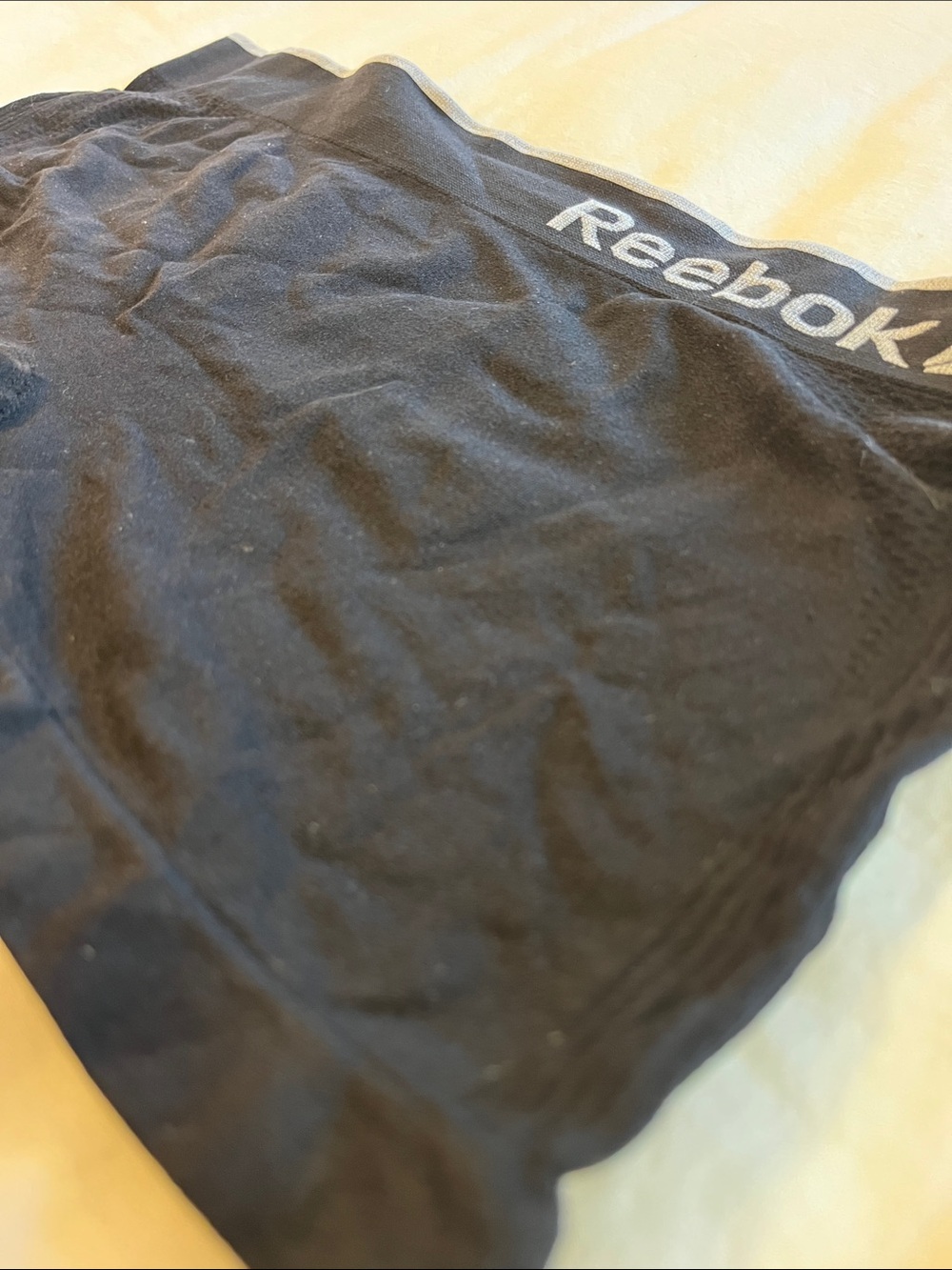 Reebok Black Athletic Compression Undies with Gray Logo Waistband